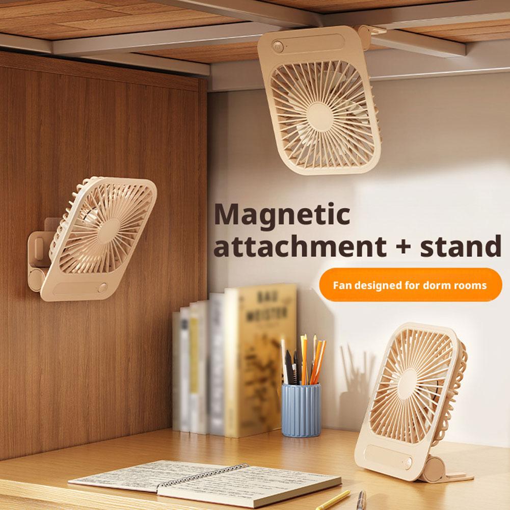 Office Furniture Design - พัดลมระบายความร้อนแบบแม่เหล็กบางเฉียบ พัดลมตั้งโต๊ะ พัดลมแขวนผนังแบบชาร์จ USB พัดลมตั้งโต๊ะสำหรับนักเรียน พัดลมตั้งโต๊ะสำหรับสำนักงาน