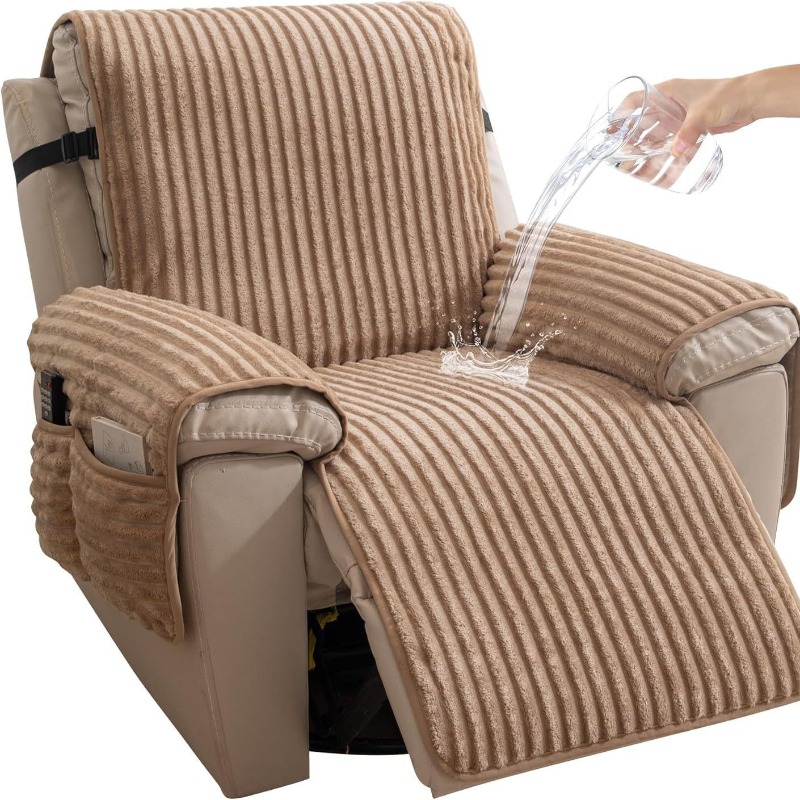 Office Furniture Plus - ปลอกหุ้มเก้าอี้ปรับเอนขนาดใหญ่พิเศษ ผ้าหนาแบบควิลท์ ปลอกหุ้มโซฟาป้องกันการสึกหรอ ปลอกหุ้มเก้าอี้ป้องกันเฟอร์นิเจอร์