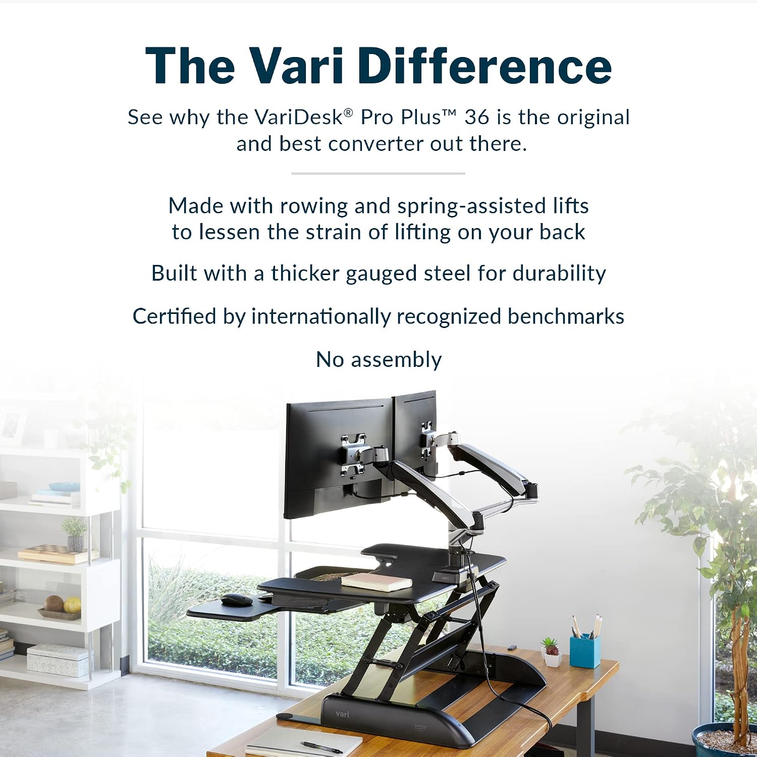 Desk Pro Plus 36 - ตัวแปลงโต๊ะ - Office Furniture Plus บทวิจารณ์และราคา