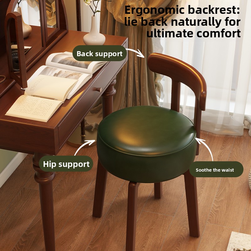 เก้าอี้แต่งตัวไม้เนื้อแข็งแบบห - Office Furniture Modern บทวิจารณ์และราคา