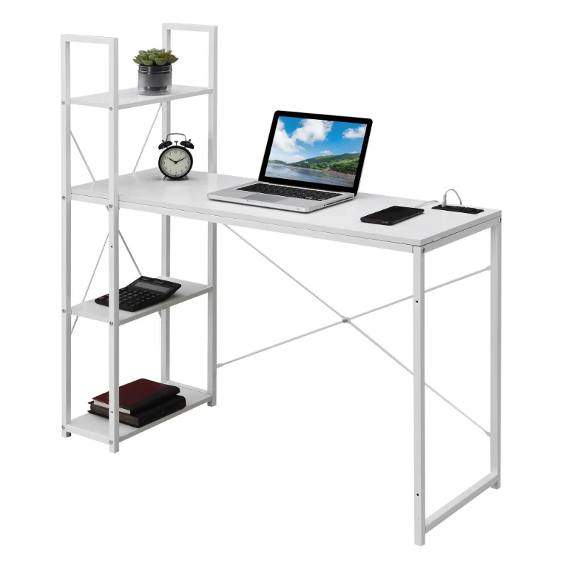 โต๊ะทำงานพร้อมชั้นวาง, เฟอร์นิ - Office Furniture Com บทวิจารณ์และราคา